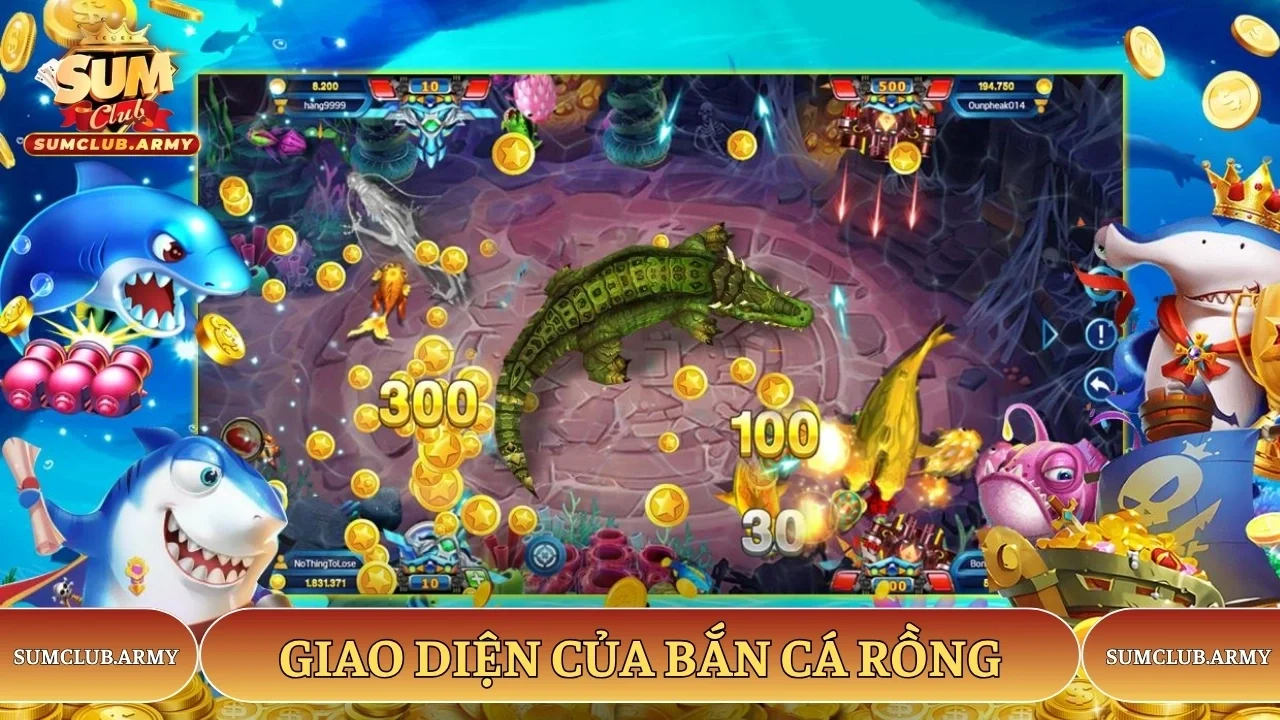 Giao diện chính của game bắn cá rồng tại Sumclub Giao diện chính của game bắn cá rồng tại Sumclub