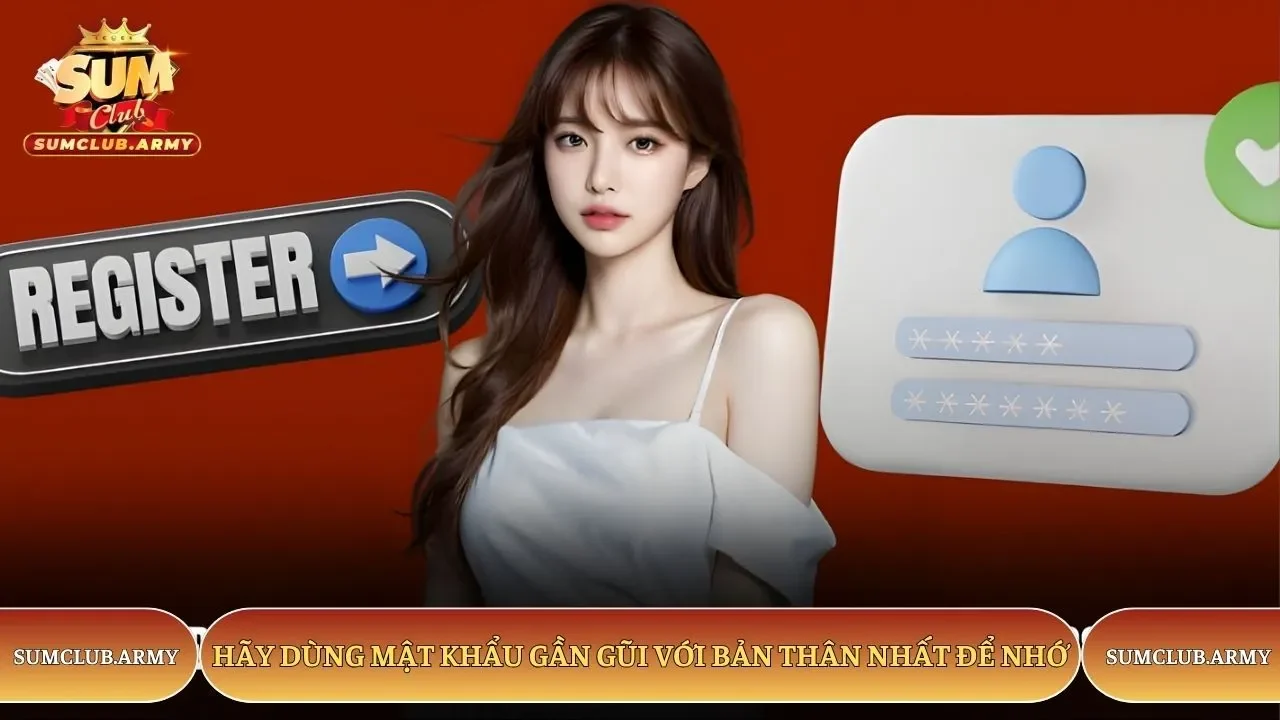 Hãy dùng mật khẩu Sumclub gần gũi với bản thân nhất để nhớ