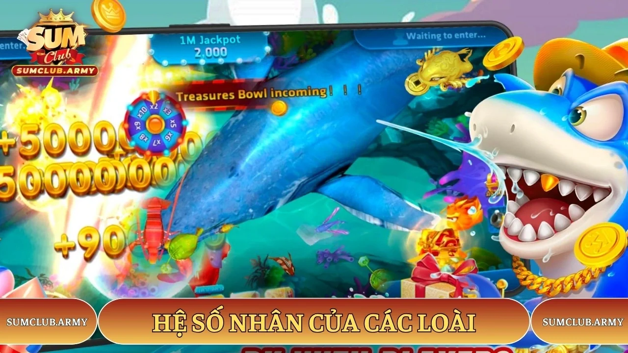 Hệ số nhân thưởng của các loài vật trong game Sumclub Hệ số nhân thưởng của các loài vật trong game Sumclub